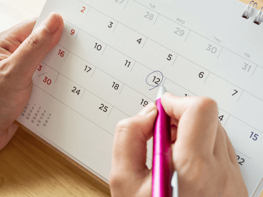 A potential plaintiff circling on a calendar the last day a lawsuit can be filed